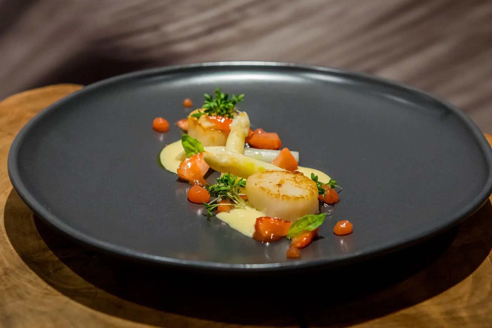 Frische Muscheln serviert im Restaurant Greenvieh